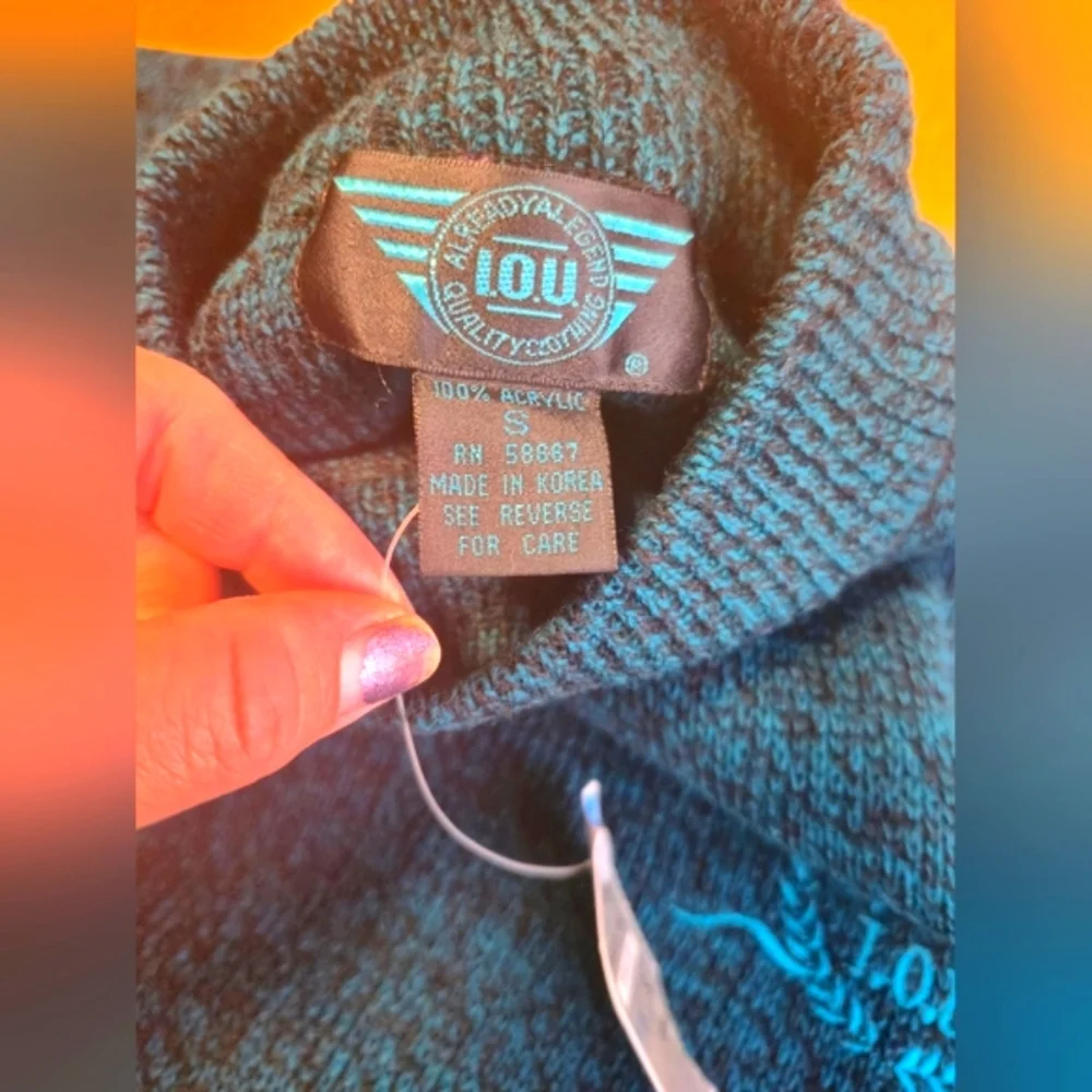 Men's Teal‎ Crewneck Sweater